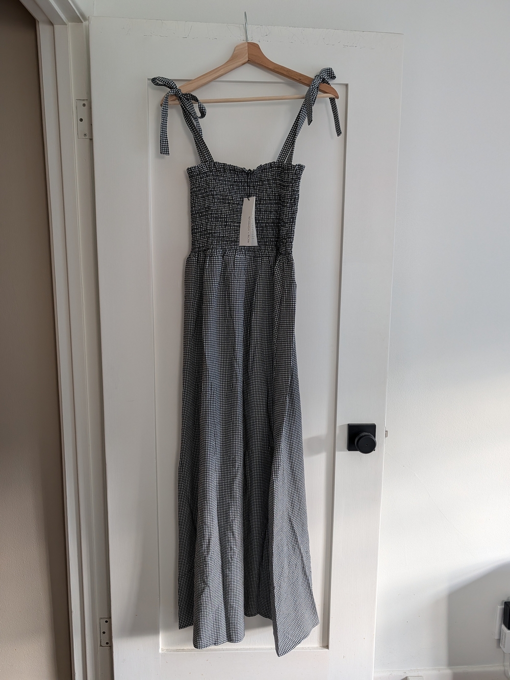 Whimsy + Row Sophie Maxi Dress in Black and White Size Large